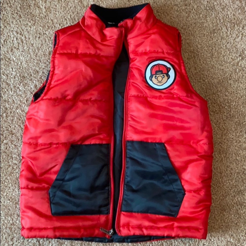 Boys Black/Red Vest (size5-6)